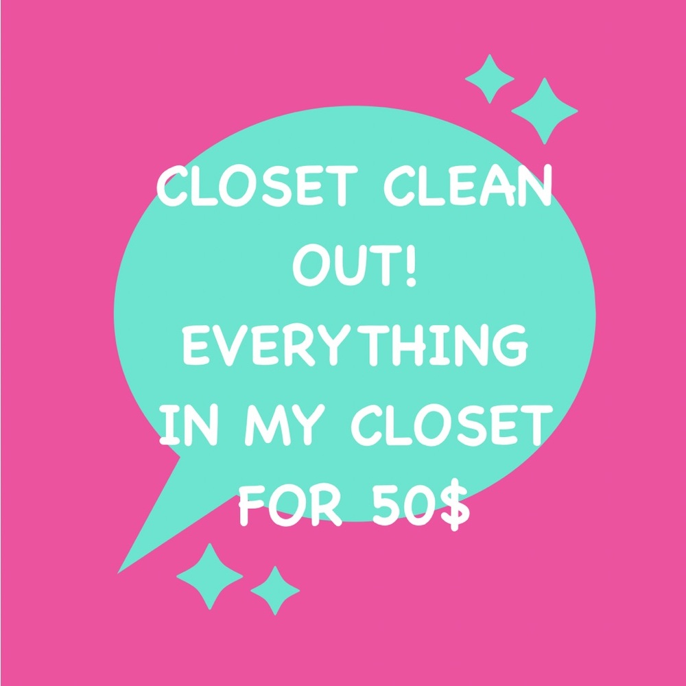 Everything in my poshmark closet all for 50$.